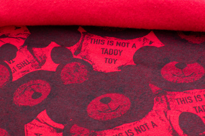 ОЕ Рибана с лайкрой с нач. набивная 2851-02/siyah красная 260гр 96см пачка